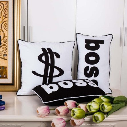 Boss Dollar Logo Sign Pillows Case