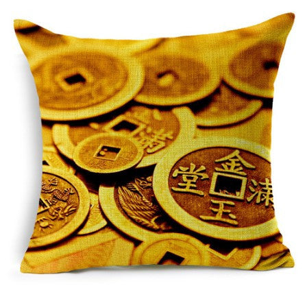 Gold Coin Egg USD Dollar Code Lying Pillow