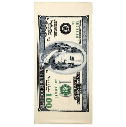 Super-absorbent 100 Dollar Printed Bath Towels