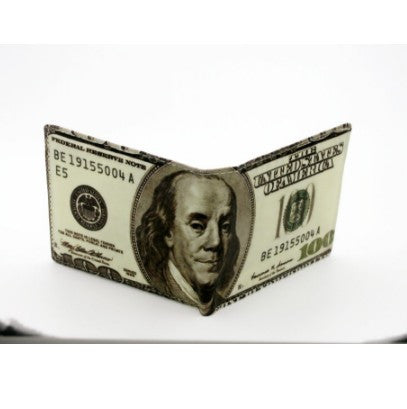 Baridian US 100 Dollar Bill Fake Money Short Purses